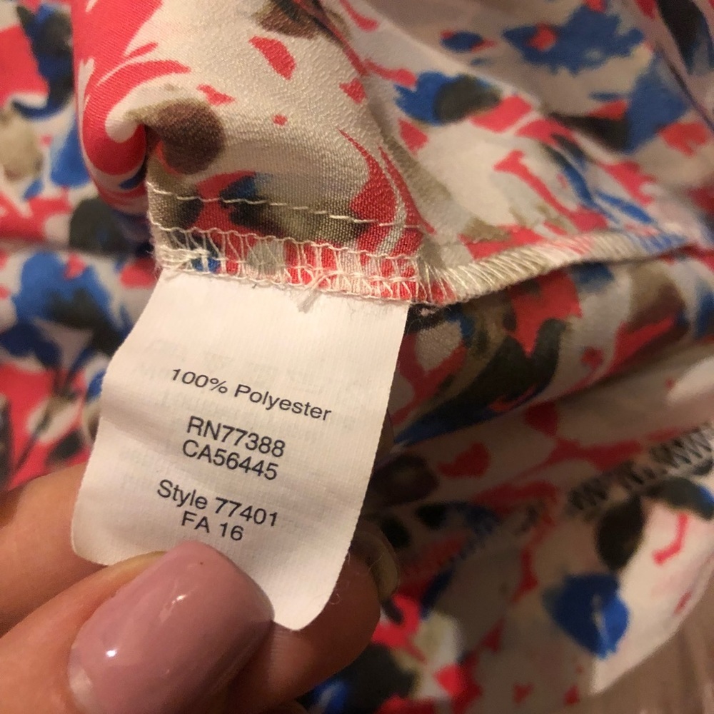 j crew floral blouse - Picture 3 of 6